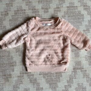 Tahari Baby Blush Fuzzy Kids Sweater size 3-6M